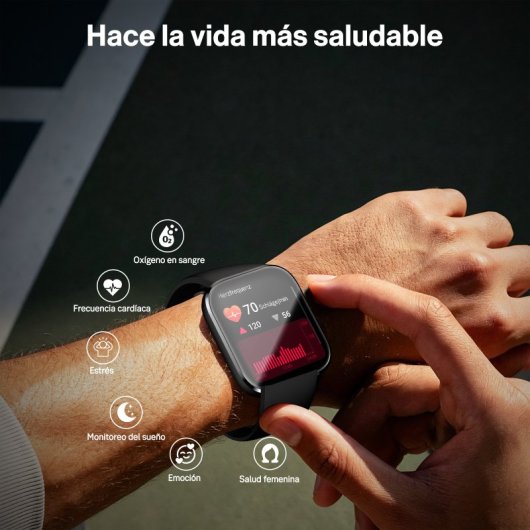 Rayofi D19 Reloj SmartWatch Negro 1,83" SpO2 Pulsómetro Monitor Sueño