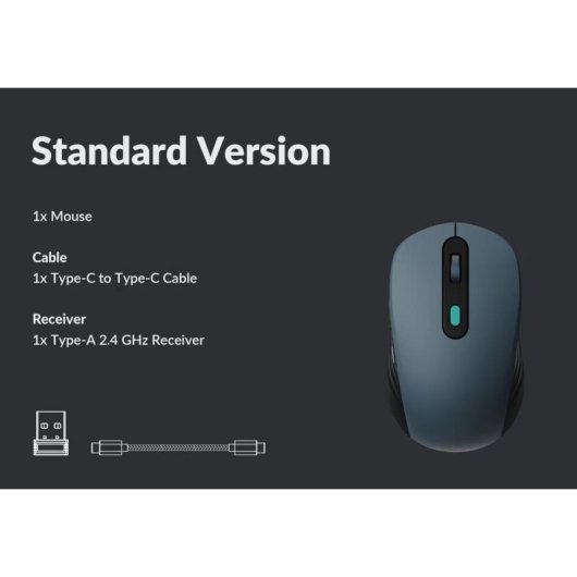 Ratón Keychron BM25 inalámbrico Bluetooth 5.2 2400 DPI gris Space Gray