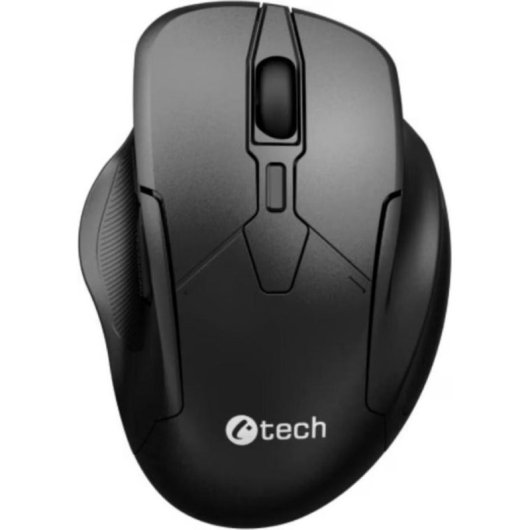 Mouse C-Tech WLM-17BK Bluetooth 5.0 3200 DPI Nero Ergonomico 6 Pulsanti