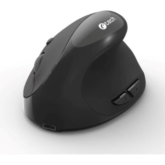Mouse C-Tech VEM-17 Bluetooth RF 1600 DPI Nero Ergonomico 6 Pulsanti