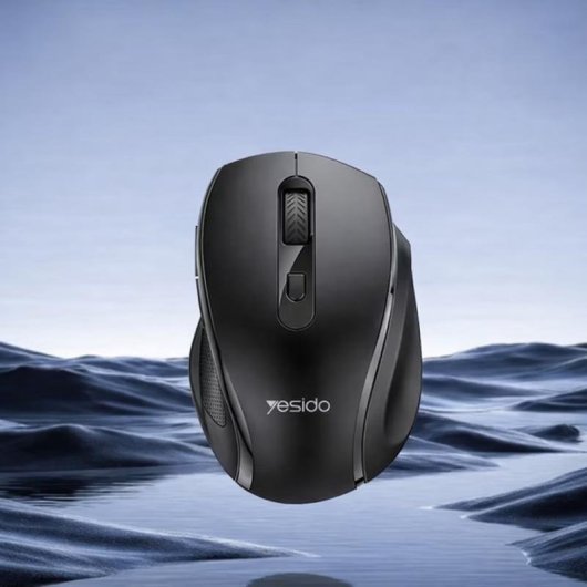 Ratón Yesido KB45 inalámbrico 2400 DPI negro con DPI ajustable