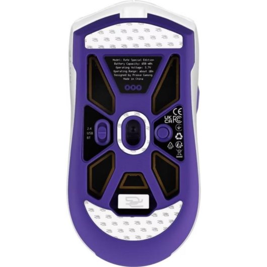 Ratón Proove Gaming Bluetooth USB-C 12000 DPI Bianco Scroll Regolabile