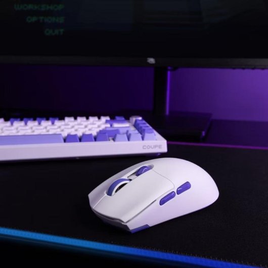 Ratón Proove Gaming Bluetooth USB-C 12000 DPI Bianco Scroll Regolabile