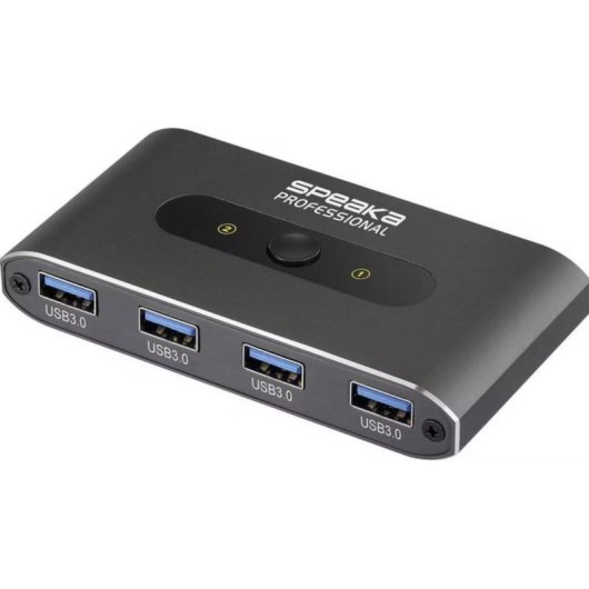 USB Switch SpeaKa Professional 2 Ports 625 MB/s SP-13710916 mit Kabel-Fernbedienung
