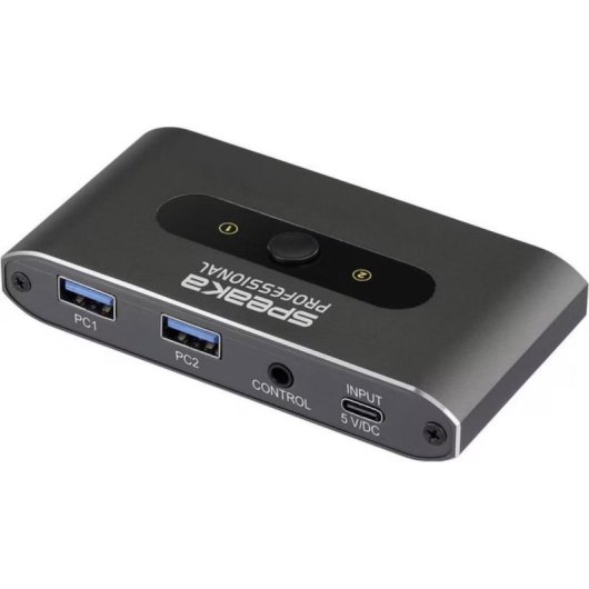 USB Switch SpeaKa Professional 2 Ports 625 MB/s SP-13710916 mit Kabel-Fernbedienung