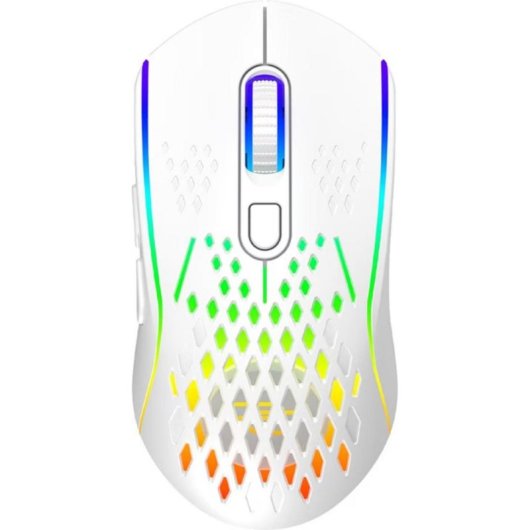 Ratón Proove Gaming wireless 4800 DPI Bianco RGB illuminazione
