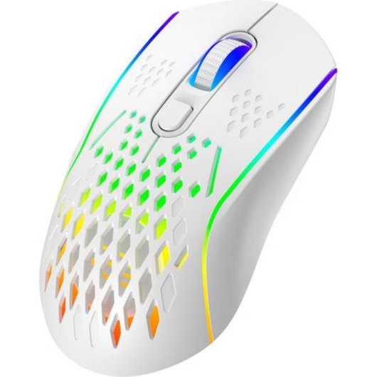 Ratón Proove Gaming wireless 4800 DPI Bianco RGB illuminazione