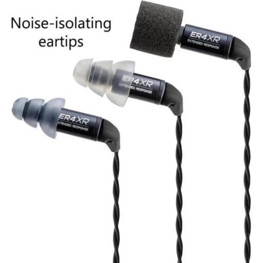 Auriculares Etymotic Research ER4XR avec câble, précision sonore et isolation, noir