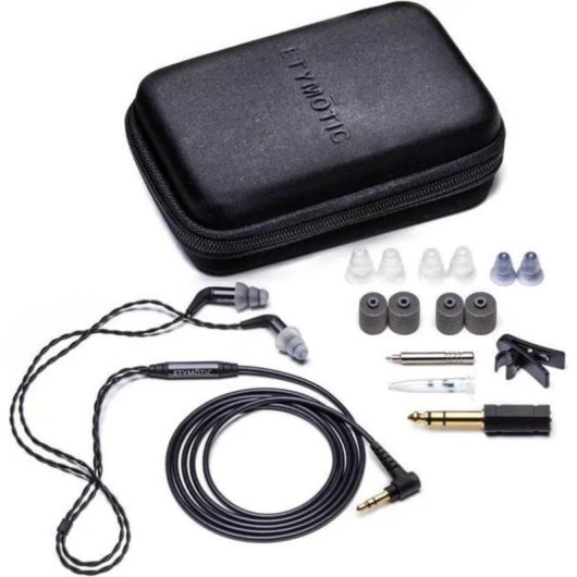 Auriculares Etymotic Research ER4XR avec câble, précision sonore et isolation, noir