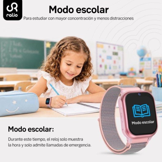 RAYOFI R5 Plus GPS 4G 1,72'' Preto Tamanho Único Resistente IPX7 SOS