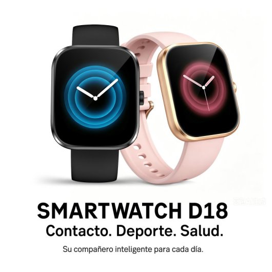 Rayofi D18 Reloj SmartWatch Negro 1,83" SpO2 Pulsómetro Monitor Sueño
