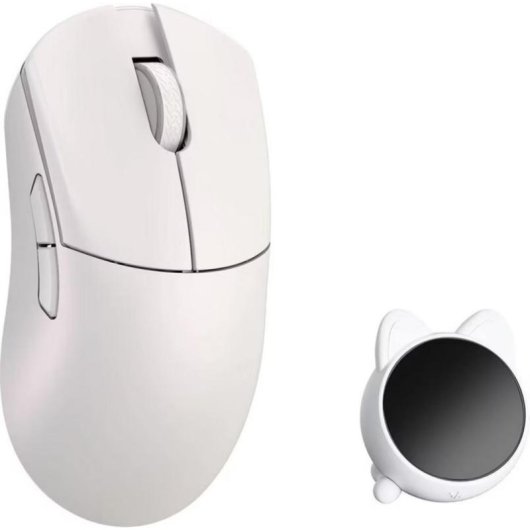 Ratón WLMouse HUAN kabellos 8000 Hz optisch weiß 5 programmierbare Tasten