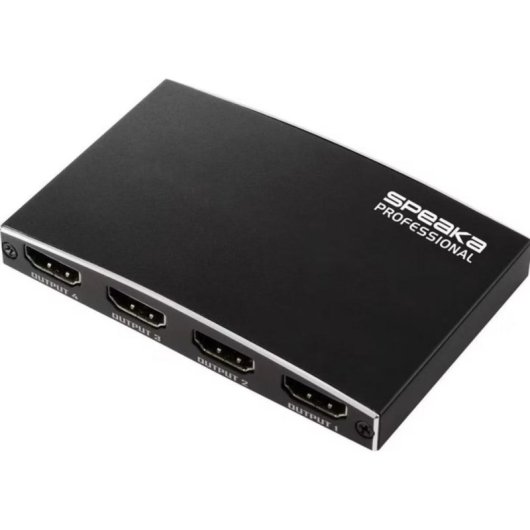 Splitter HDMI SpeaKa Professional 4K 1 entrada 4 saídas USB-C