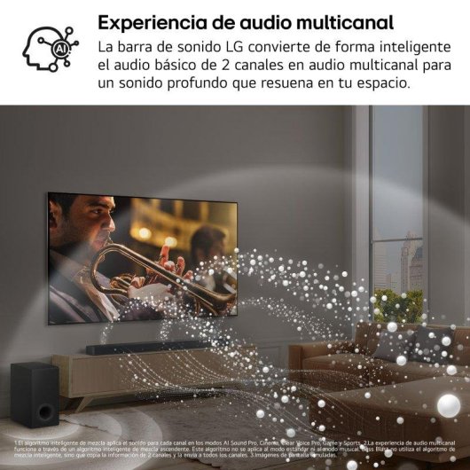 Barra de Sonido LG S95AR 9.1.5 810W Bluetooth WiFi Dolby Atmos Negra