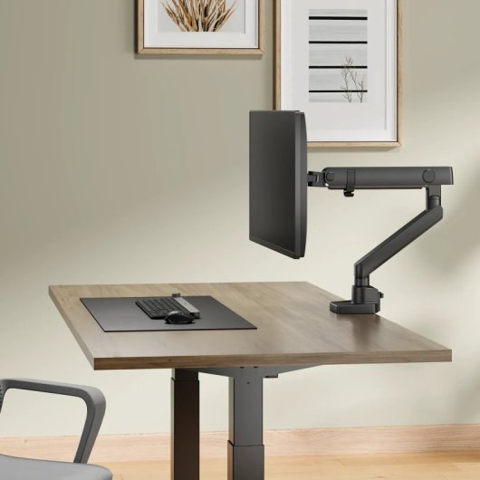 Kimex Soporte De Mesa Con Muelle Mecánico Para Pc 17"-40", Ultra Robusto