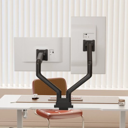 Kimex Soporte De Mesa Con Muelle De Gas Para 2 Pc 24"-45"