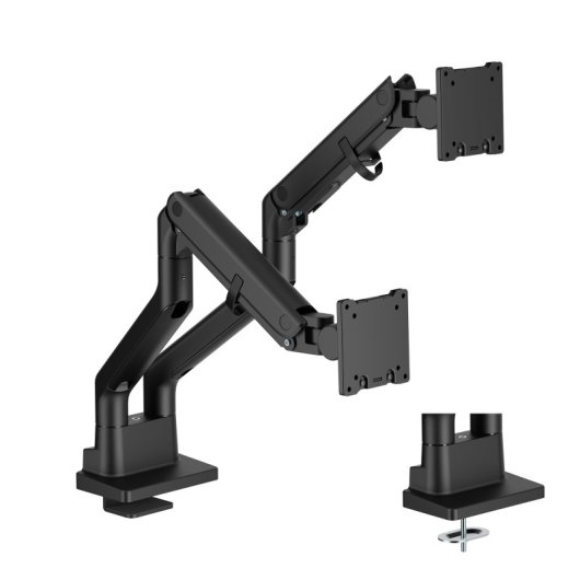 Kimex Soporte De Mesa Con Muelle De Gas Para 2 Pc 24"-45"