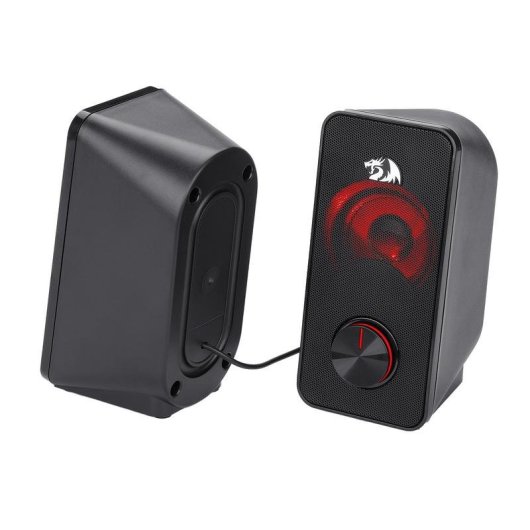 Haut-parleurs Redragon Stentor 2.0 USB et jack 6W avec éclairage rouge