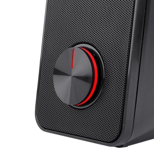 Haut-parleurs Redragon Stentor 2.0 USB et jack 6W avec éclairage rouge