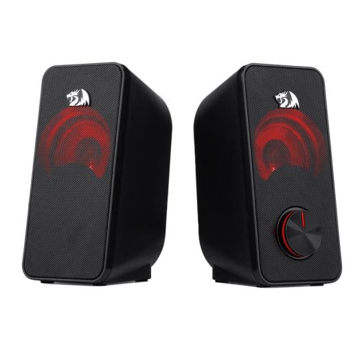 Haut-parleurs Redragon Stentor 2.0 USB et jack 6W avec éclairage rouge