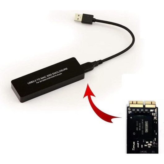Adaptateur SSD Kalea-informatique 12+16 Pin Mac USB 3.0 Aluminium