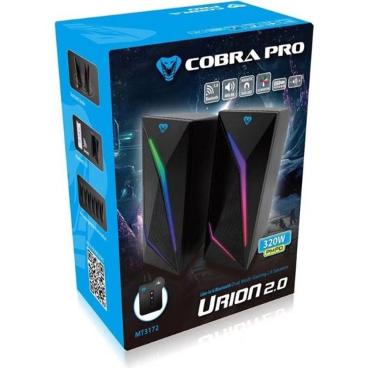 Lautsprecher Media-Tech PC Bluetooth 320W mit berührbarem RGB-Licht