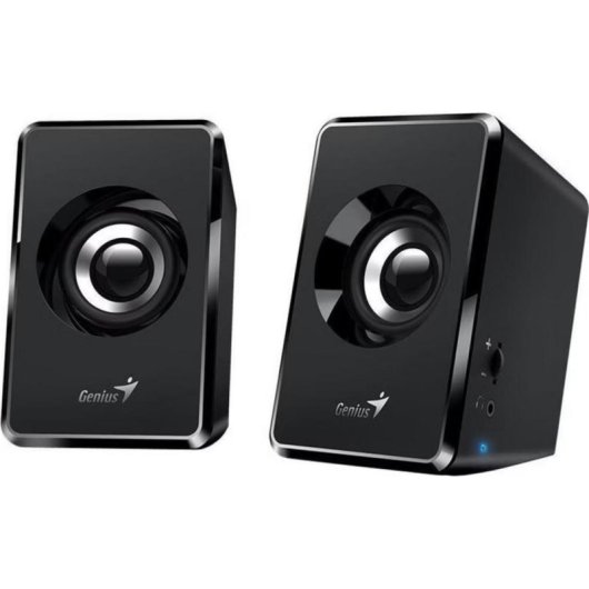 Haut-parleurs Genius PC USB 3W compacts 2.0 canaux noirs