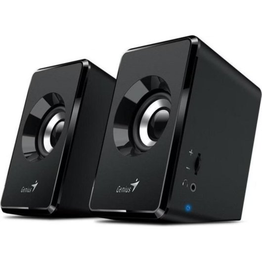 Haut-parleurs Genius PC USB 3W compacts 2.0 canaux noirs