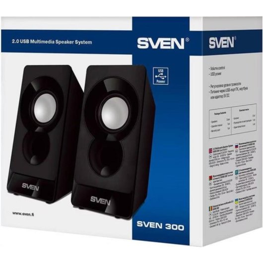 Altavoces Sven PC USB 6W avec contrôle intégré et son stéréo