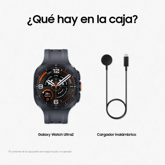 Samsung Galaxy Watch Ultra2 4G LTE 1,5" 47mm Titanio Gris Correa Negra