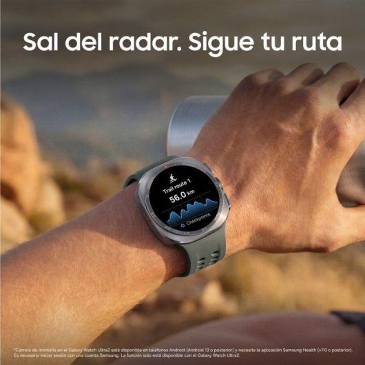 Samsung Galaxy Watch Ultra2 4G LTE 1,5" 47mm Titanio Gris Correa Negra