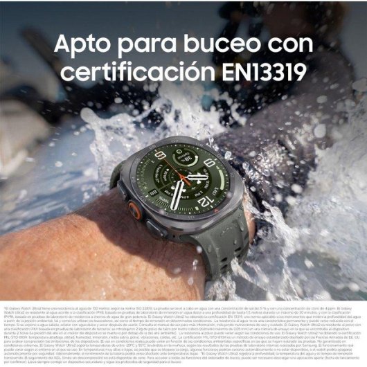 Samsung Galaxy Watch Ultra2 4G LTE 1,5" 47mm Titanio Gris Correa Negra