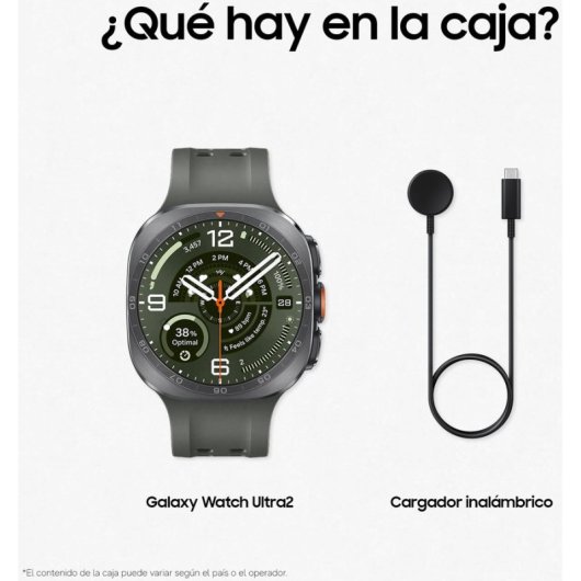 Samsung Galaxy Watch Ultra2 4G LTE 1,5" 47mm Titanio Plata Correa Verde