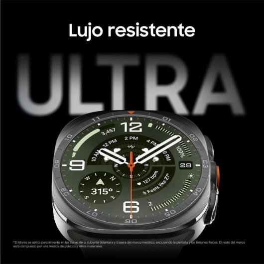 Samsung Galaxy Watch Ultra2 4G LTE 1,5" 47mm Titanio Plata Correa Verde