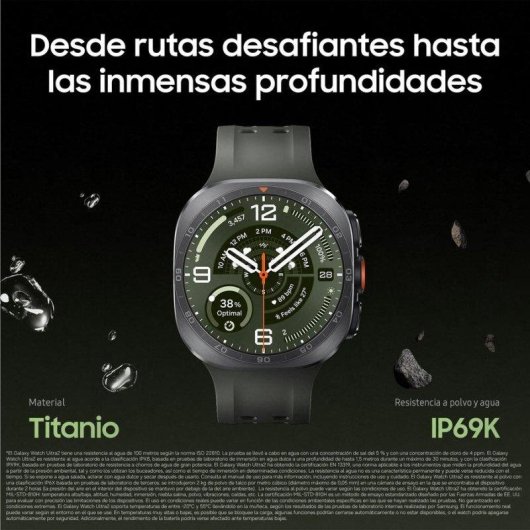 Samsung Galaxy Watch Ultra2 4G LTE 1,5" 47mm Titanio Plata Correa Verde