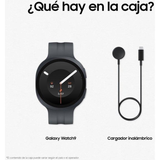 Samsung Galaxy Watch9 4G LTE 44mm Grafito Correa Negra