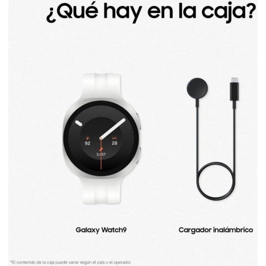 Samsung Galaxy Watch9 WiFi Bluetooth 40mm Blanco Crema Correa Blanca