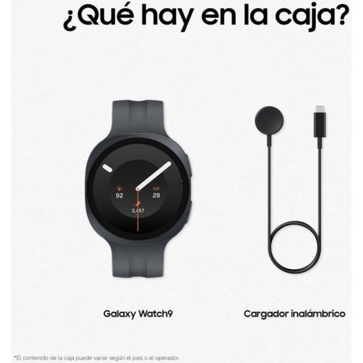 Samsung Galaxy Watch9 WiFi Bluetooth 40mm Grafito Correa Negra