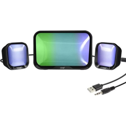 Altoparlanti LinQ PC Bluetooth 10 W con RGB, USB e jack 3,5 mm