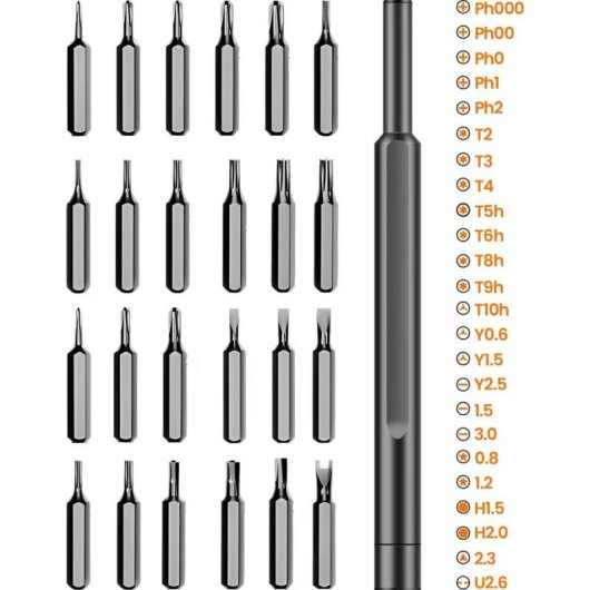 Präzisionsschraubendreher Max Excell 840401 25 in 1 magnetisch mit Aluminium-Etui