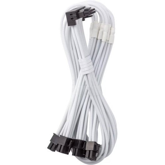 Cabo interno PCIe CableMod CM-PCSR-16P4-RBN60KW-5PW-R-SS branco angular
