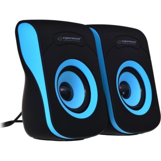 Lautsprecher Esperanza Flamenco 2.0 USB 6W mit externem Verstärker und Kopfhörerausgang