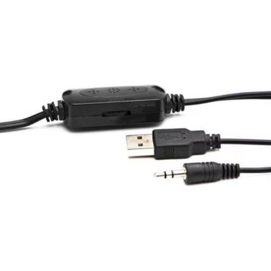 Altavoces Logo PC USB 2.0 canales 5W con diseño negro y naranja