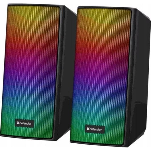 Colunas Defender Spitfire 2.0 Bluetooth USB 6W com LED e Bluetooth 5.2