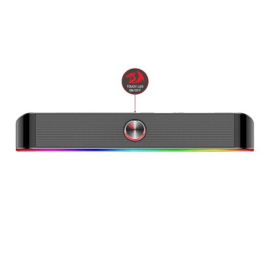 Altavoces Redragon Barre de son USB 6W avec éclairage RGB et jack 3,5 mm