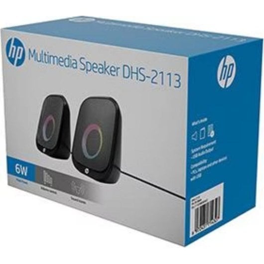 Altavoces HP para PC Bluetooth 6 W con iluminación de fondo USB