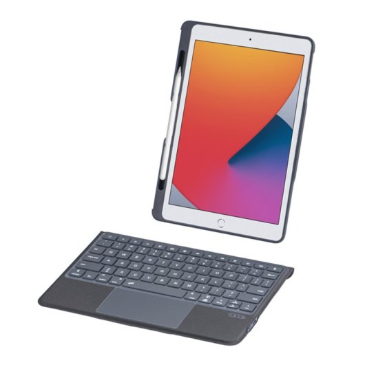 Royal Bailey T5506d Funda Con Bluetooth Teclado Para Ipad 10.2(2021/2020/2019)/ipad Air 10.5/ipad Pro 10.5 Negro
