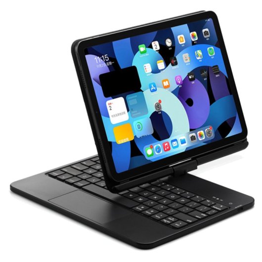 Royal Bailey P11 Funda Con Bluetooth Teclado Para Ipad Air 11(2024)/ipad Air 5 10.9(2022)/ipad Air 4 10.9(2020)/ipad Pro 11(2022/2021/2020/2018) Negro
