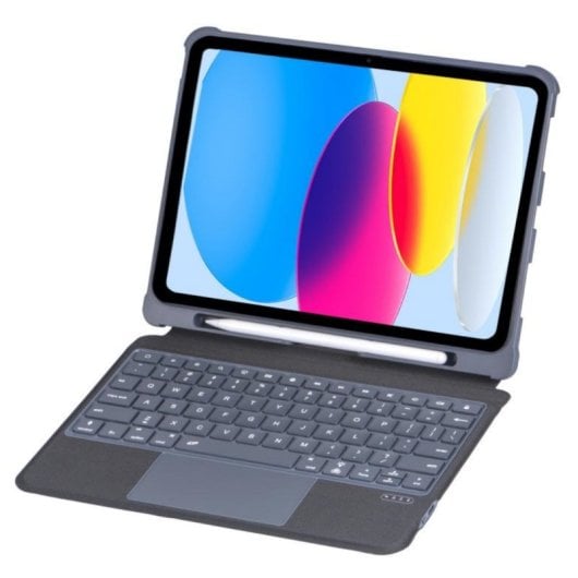 Royal Bailey T5509d Funda Con Bluetooth Teclado Para Ipad Air 13(2024)/ipad Pro 12.9(2022/2021/2020/2018) Gris