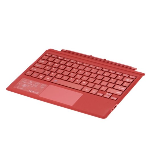 Royal Bailey 1089d Funda Con Bluetooth Teclado Para Surface Pro 3/pro 4/pro 2017/pro 6/pro 7 Rojo